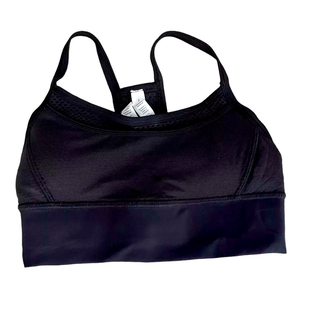Lululemon Black Sports Bra Mesh Upper